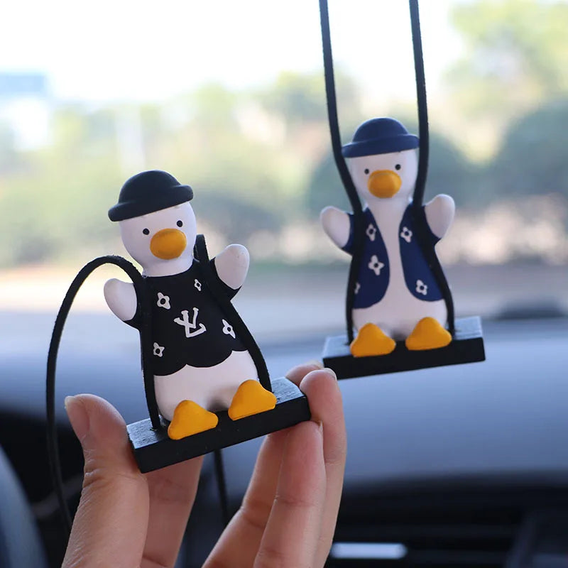 CowLost | product_id-gypsum-bowknot-duck-pendant-car-rearview-mirror-swing-gift |14