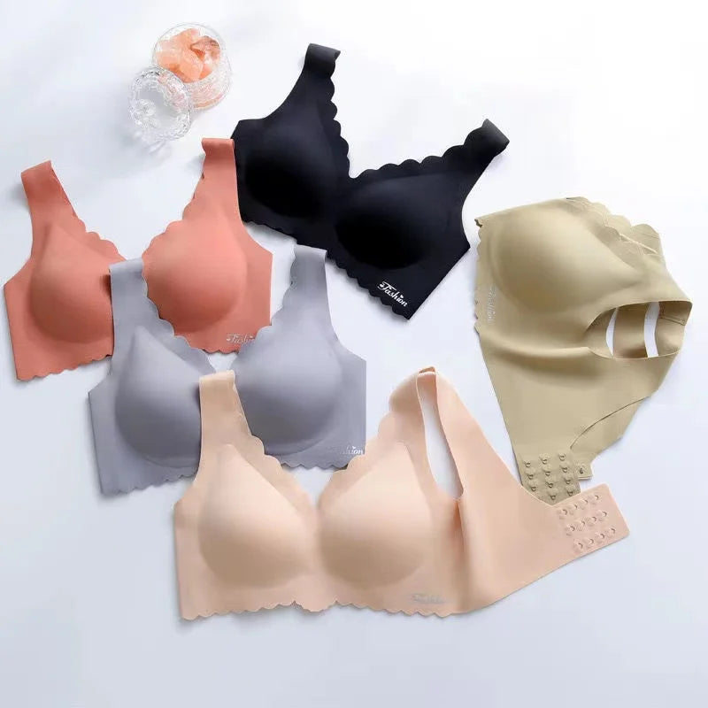 CowLost | product_id-seamless-wire-free-womens-bra-thin-3-4-cup-comfortable-anti-sagging-solid-color |1