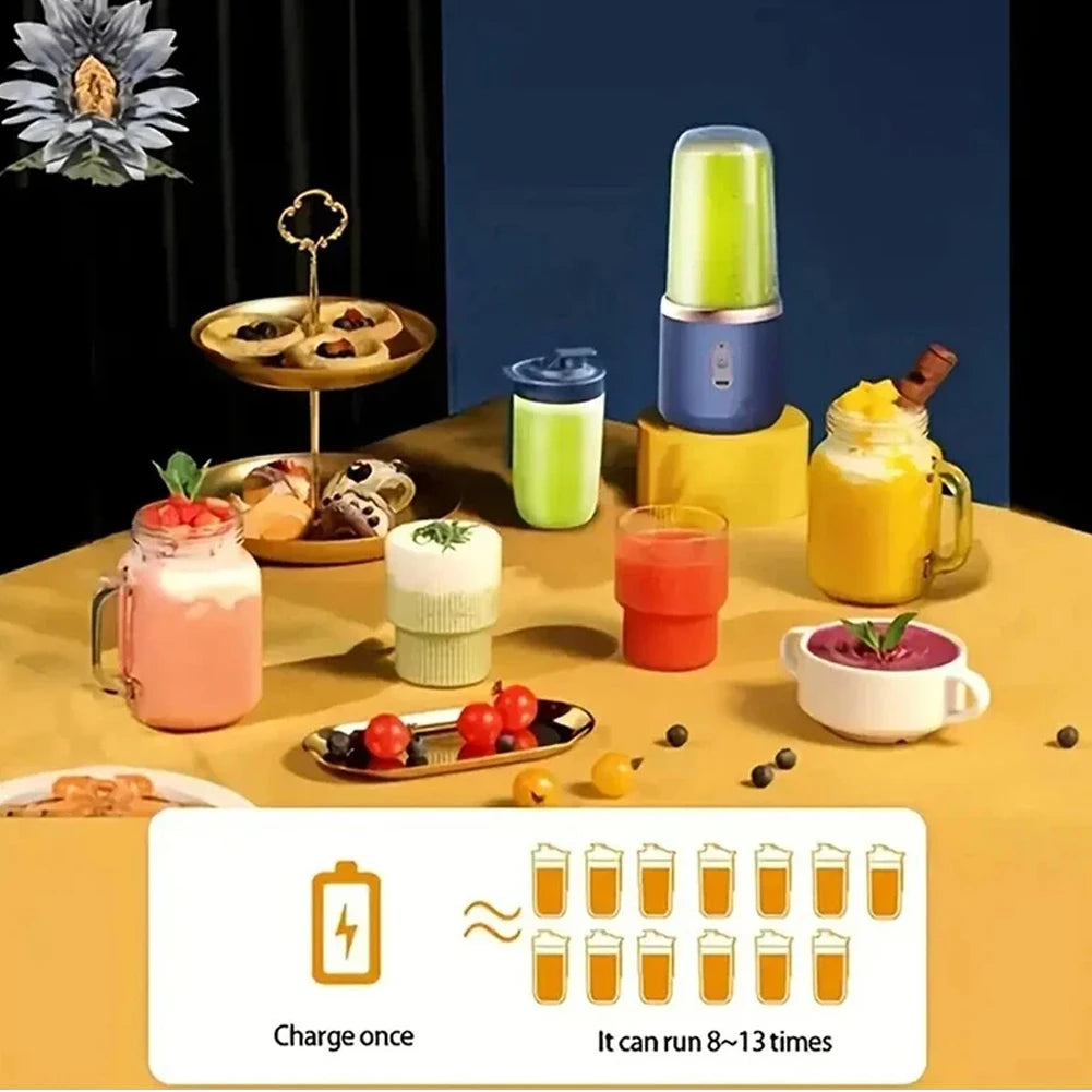 CowLost | portable-electric-juicers-blue-pink-abs-cup-multifunction |6