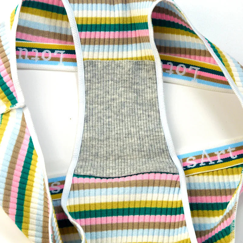 CowLost | product_id-3pcs-women-s-low-waist-striped-cotton-briefs-m-xxl-breathable-panties |3