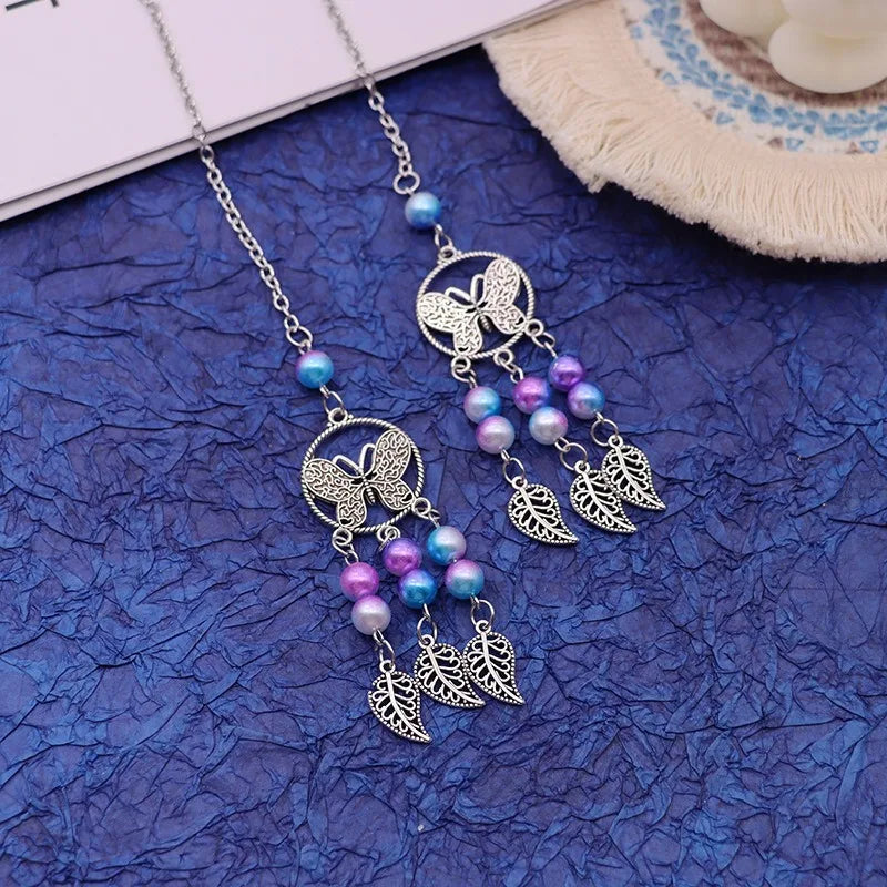 CowLost | product_id-alloy-dream-catcher-butterfly-car-rearview-mirror-pendant-auto-decoration-gift |11