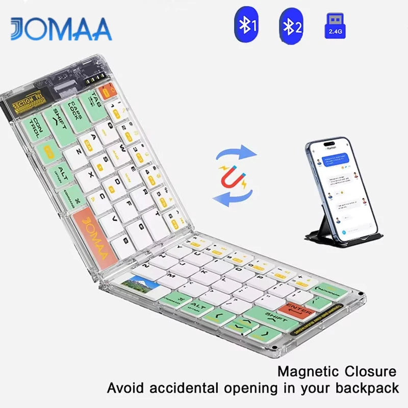 CowLost | product_id-jomaa-foldable-bluetooth-2-4g-wireless-keyboard-with-pu-leather-cover-for-iphone-ipad-smartphone-tablet-laptop |1