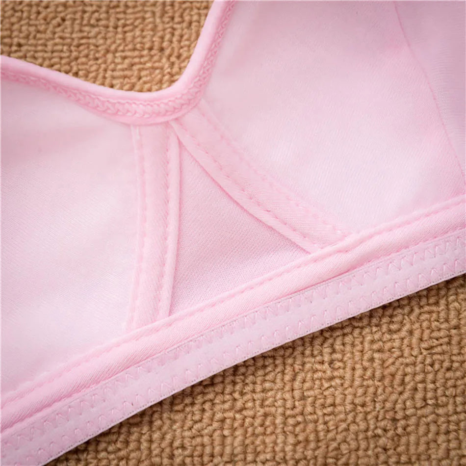 CowLost | product_id-girls-wireless-training-bra-with-detachable-straps-soft-solid-color-teens-bralette |20
