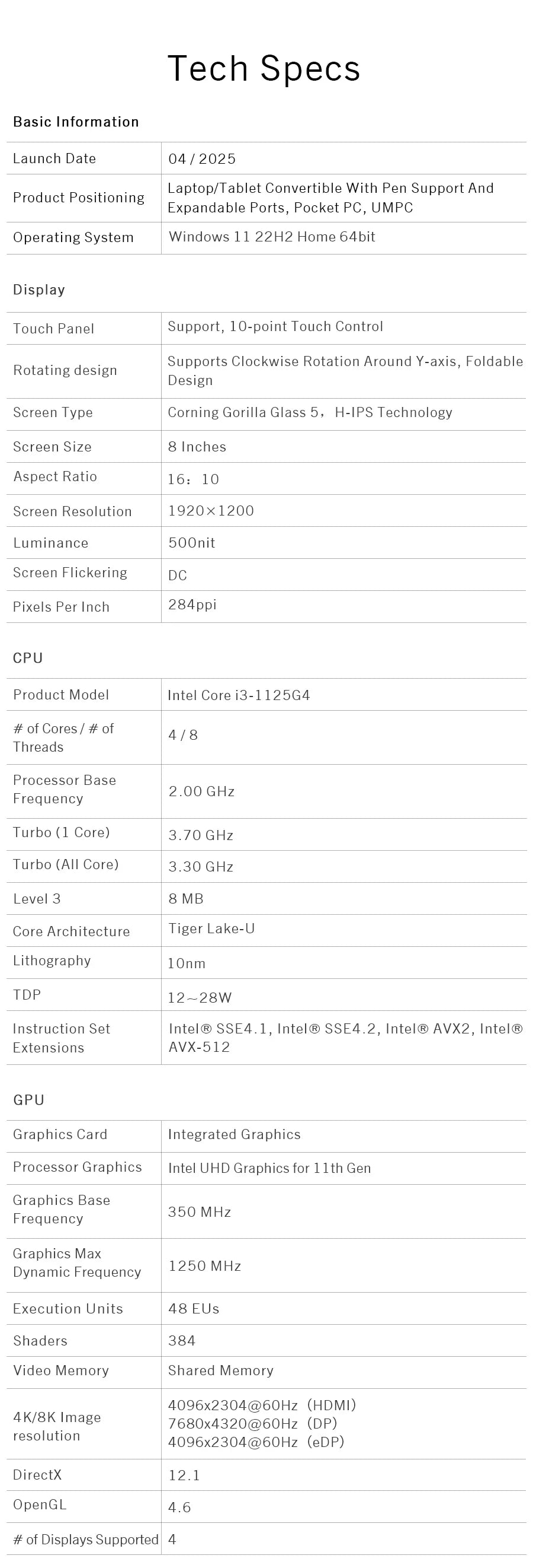 CowLost | gpd-pocket-3-intel-pentium-gold-7505ram-16gb-ram-12gb-ssd-hard-disk-windows-11-home-laptop-notebook-mini-pc-touch-screen |32