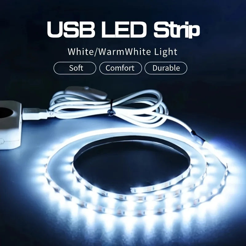 CowLost | light-ropes-strings-product_id-5v-usb-smd-2835-led-strip-with-button-switch-flexible-cuttable-kitchen-tv-backlight-under-cabinet-light |2