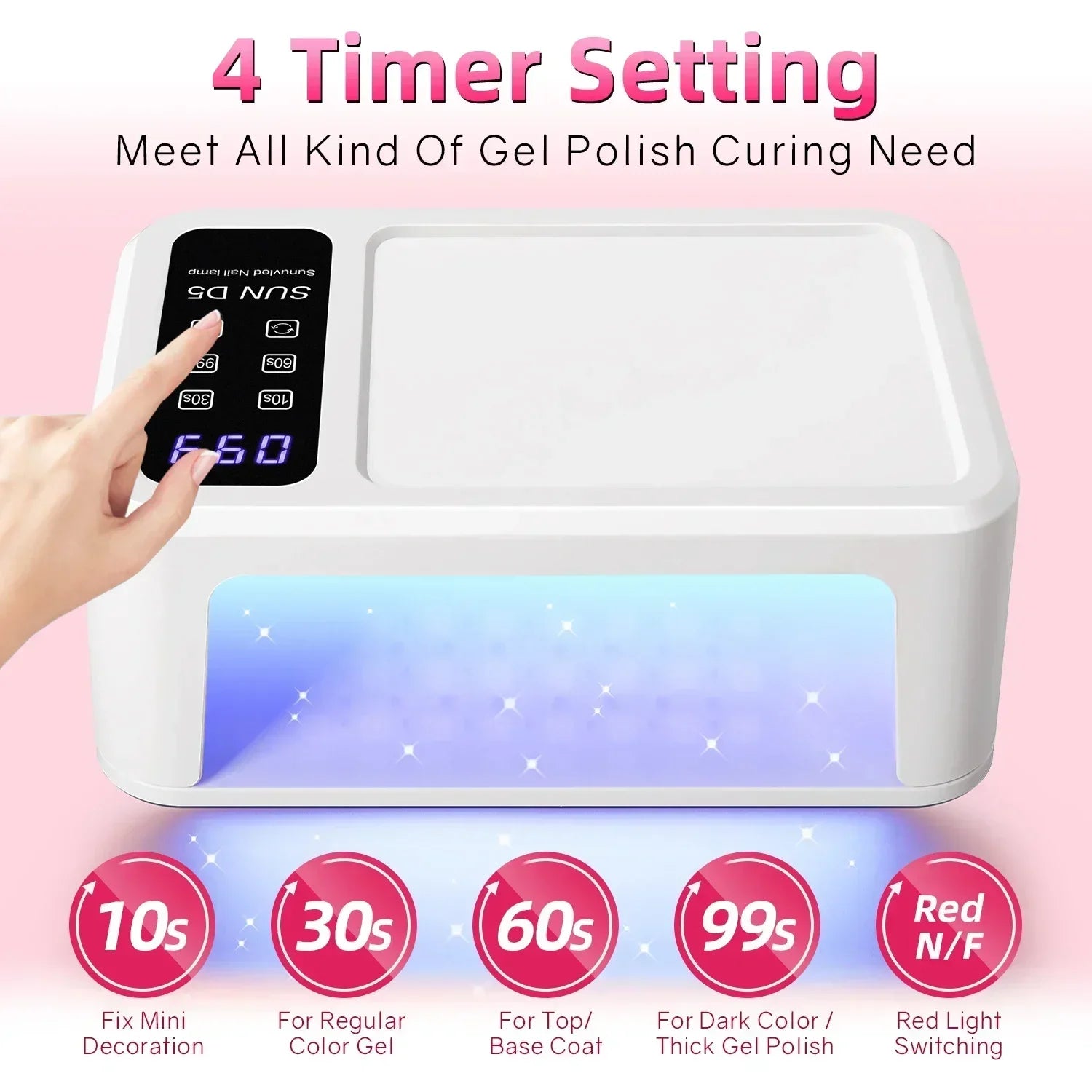 CowLost | uncategorized-480w-uv-led-nail-lamp-with-140-leds-for-manicure-drying |2