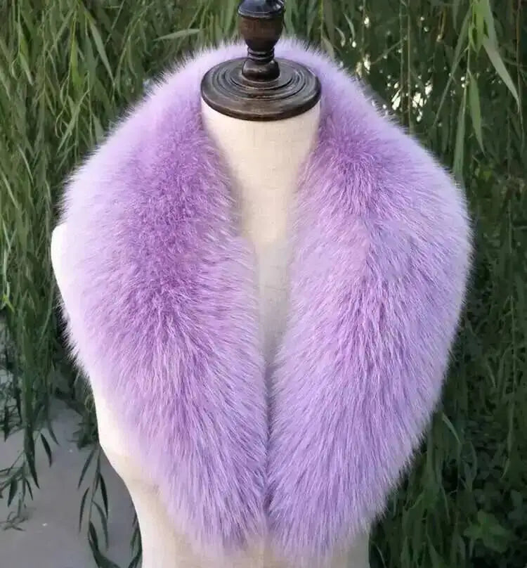 CowLost | natural-color-raccoon-fox-collar-scarf |22