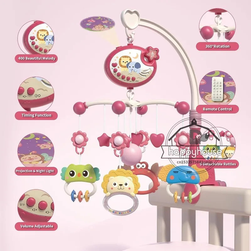 CowLost | musical-baby-crib-mobile-with-lights-music-projection-for-infants-remote-control-crib-toys-for-newborn-baby-mobile-for-crib-toys |25