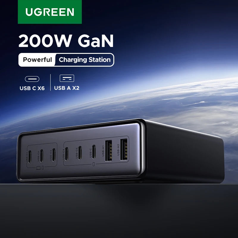 CowLost | ugreen-200w-100w-65w-gan-charger-desktop-laptop-fast-charger |1