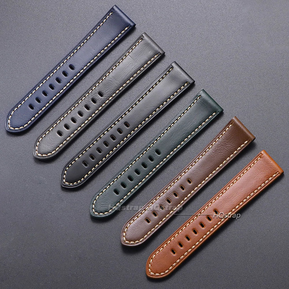 CowLost | product_id-handmade-crazy-horse-leather-watch-strap-20-26mm-for-panerai-vintage-black-blue-brown |2