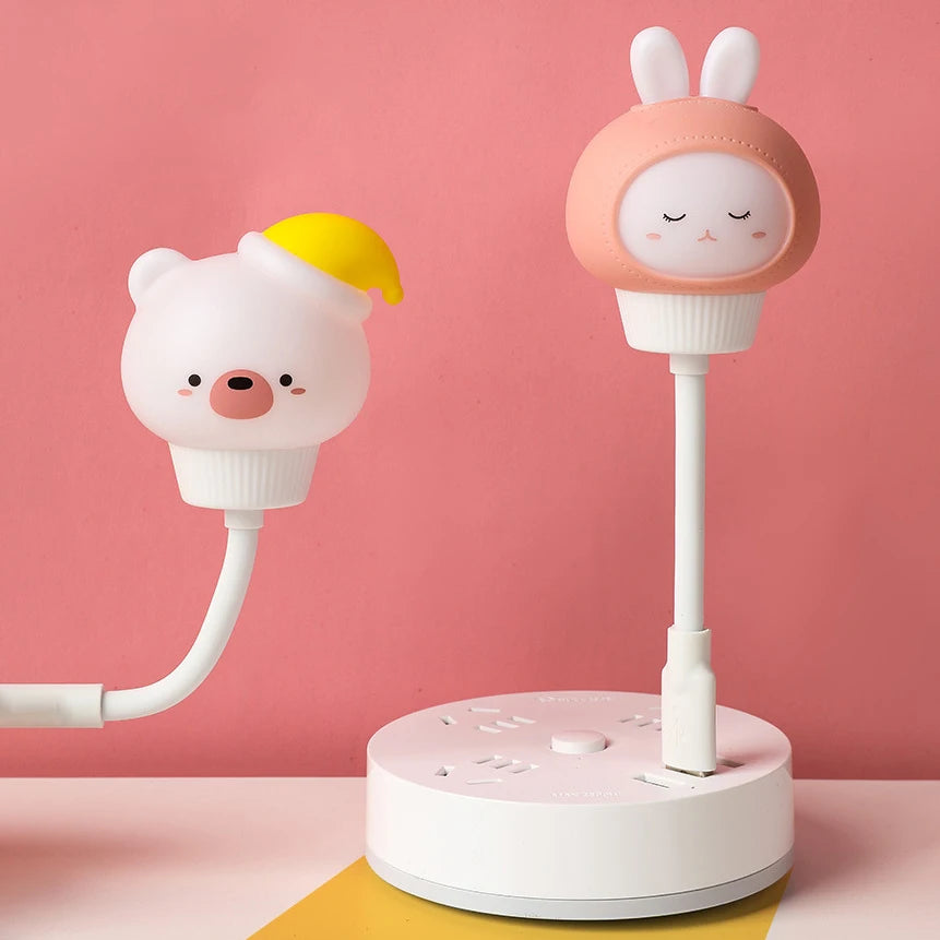 CowLost | product_id-usb-led-cartoon-night-light-bear-chick-kitten-with-remote-for-kids-bedside-lamp |4
