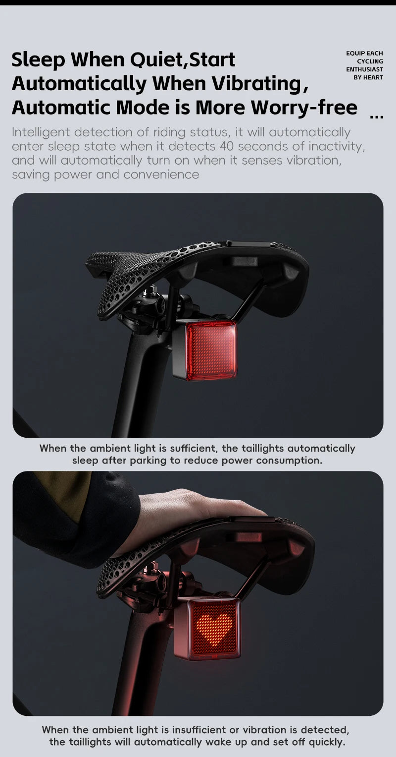 CowLost | sporting-goods-west-biking-diy-pixel-rear-bicycle-taillight-1100mah-long-battery-life |17