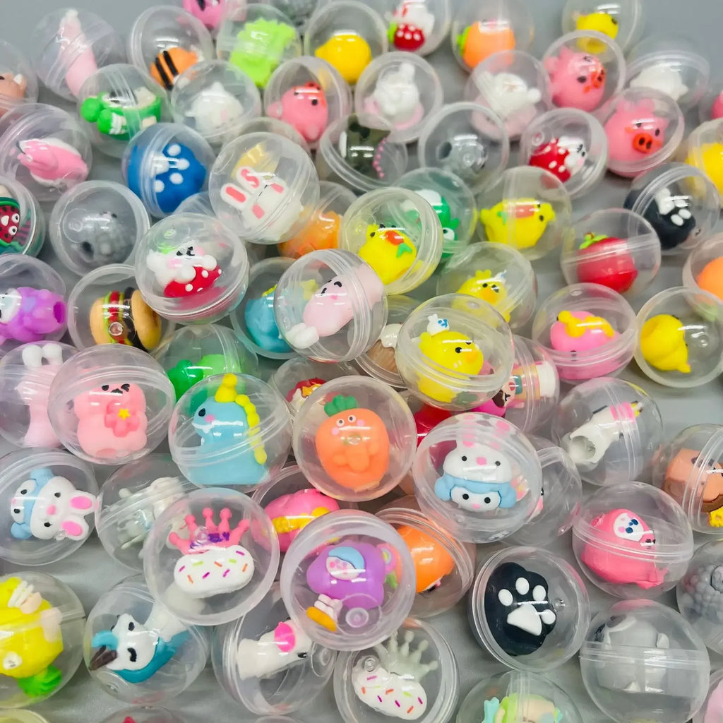 32mm Transparent Twisted Egg for Mini Claw Machine Toy Accessories Cute Plush Dolls Gift