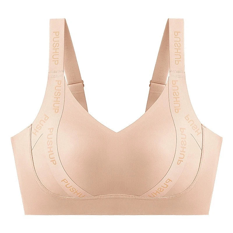 CowLost | product_id-large-size-wire-free-double-layer-pull-up-bra-with-soft-support-and-adjustable-straps |16