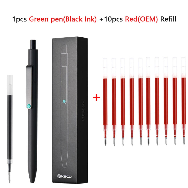 CowLost | product_id-kaco-midot-0-5mm-black-gel-ink-pen-quick-dry-metal-clip-premium-design |12