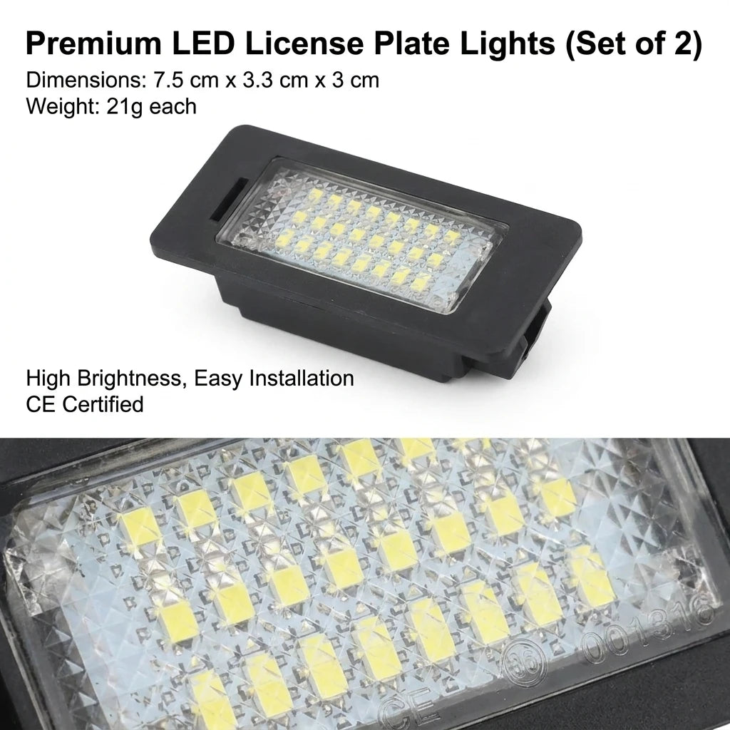 CowLost | product_id-canbus-led-license-plate-lights-2x-for-bmw-3-5-series-e39-e60-e61-e90-e92 |4