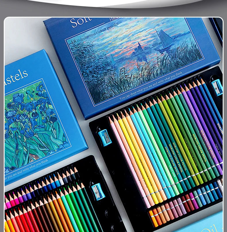 CowLost | 12-24-36-colors-soft-oil-pastel-colored-pencil-set-classic-macaron-morandi-water-soluble-coloring-painting-aesthetic-lapices-1 |4