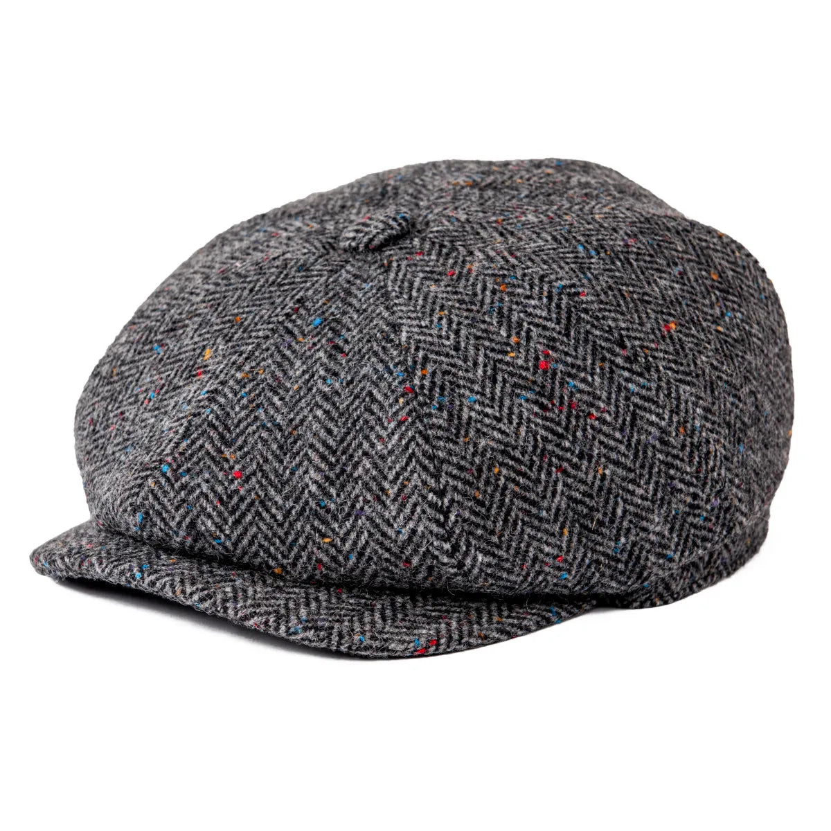 CowLost | botvela-wool-tweed-newsboy-cap-herringbone |15