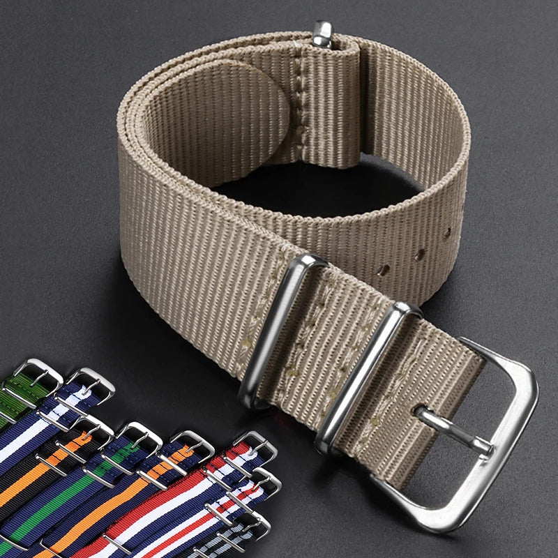 CowLost | 16mm-18mm-20mm-22mm-nylon-army-sports-band-nylon-fabric-belt-accessories-belt-buckle-bands-black-watch-strap-for-omega-for-seiko |7