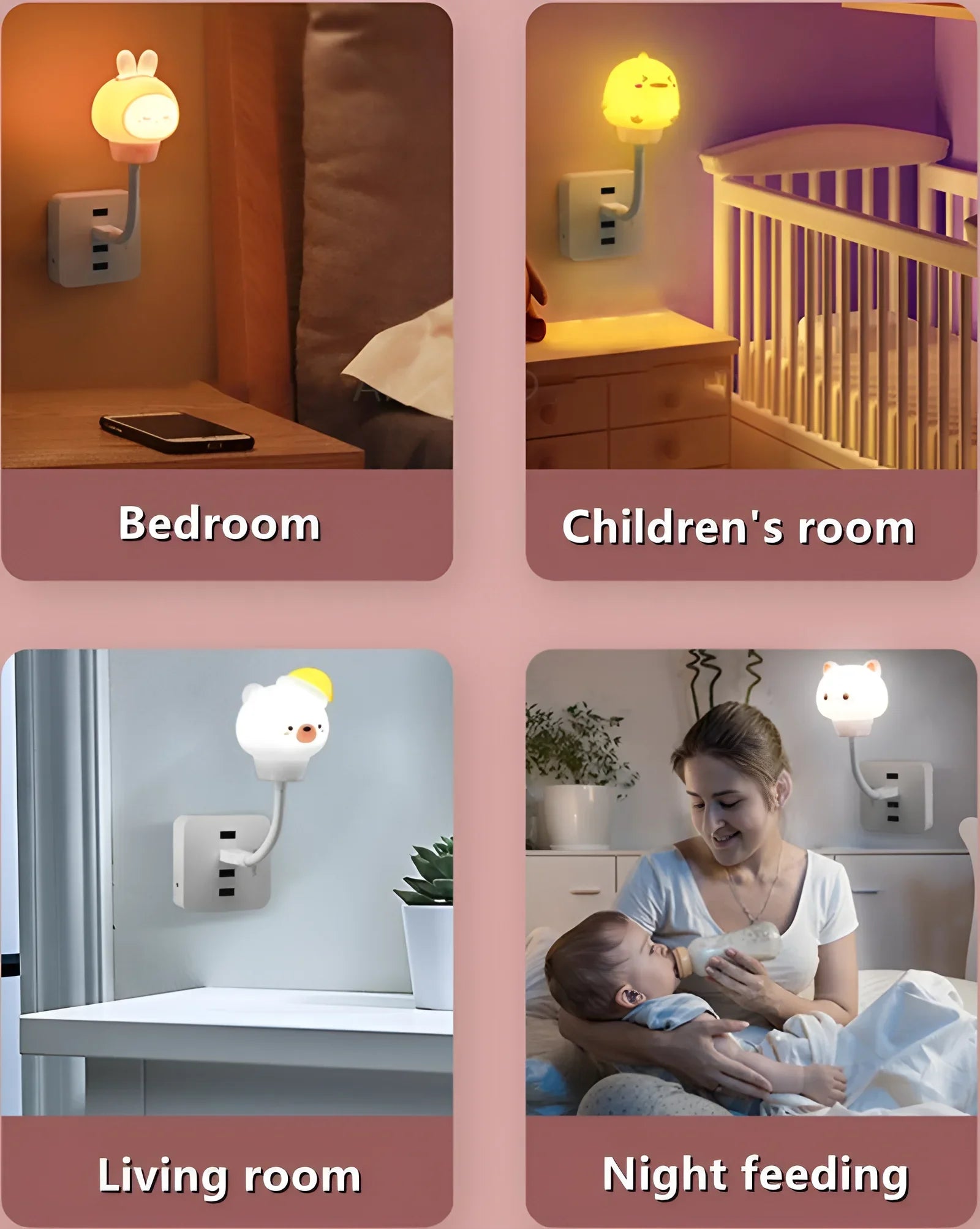 CowLost | product_id-kfvc-usb-led-animal-night-light-bear-chick-kitten-bedside-lamp-for-kids-bedroom |17