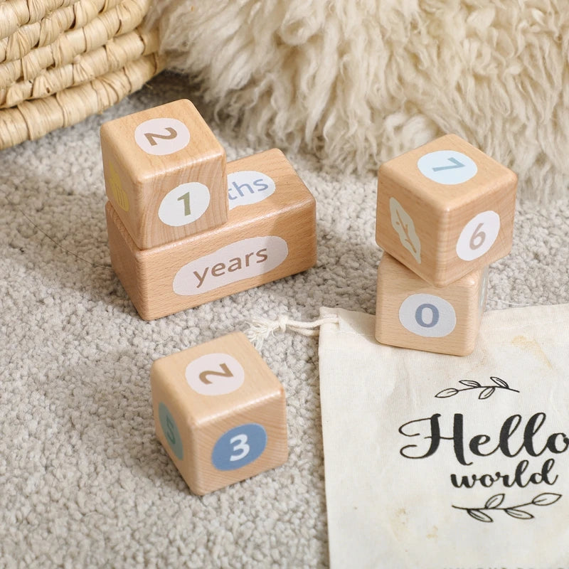 CowLost | baby-transport-accessories-baby-monthly-milestone-blocks-photo-prop-set-unisex-age-signs |13