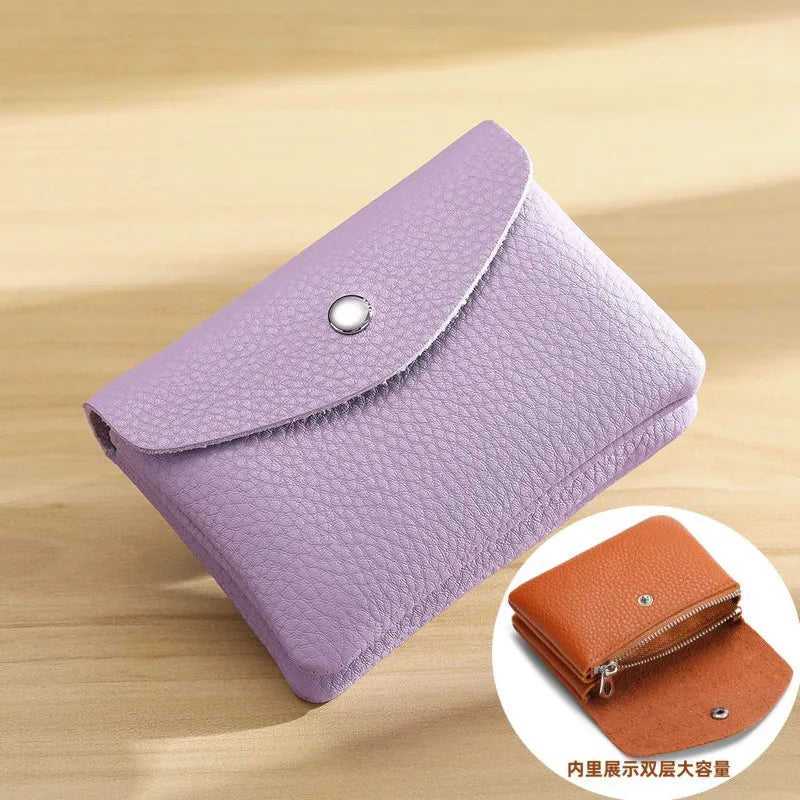CowLost | leather-short-coin-wallets-card-holder-clutch-bag-card-case |11