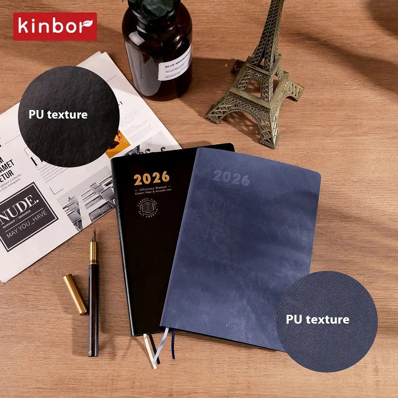 CowLost | product_id-kinbor-2026-a5-pu-leather-planner-one-day-per-page-time-blocking-scheduling-goals-tracking-notepad |3