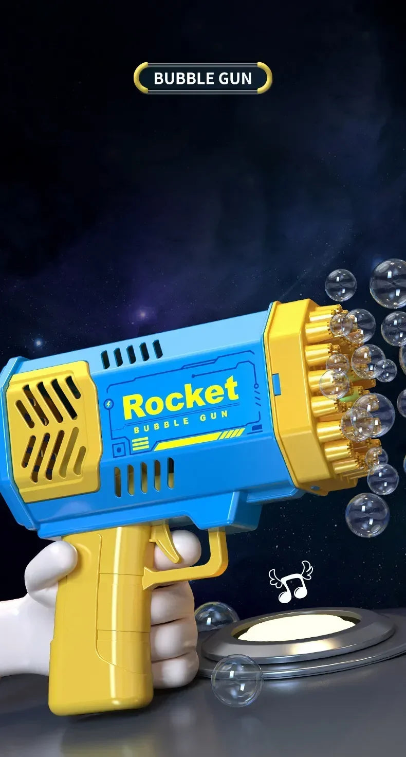 40 Hole Automatic Bubble Gun Toy Handheld Bubble Machine for Kids Outdoor Gift