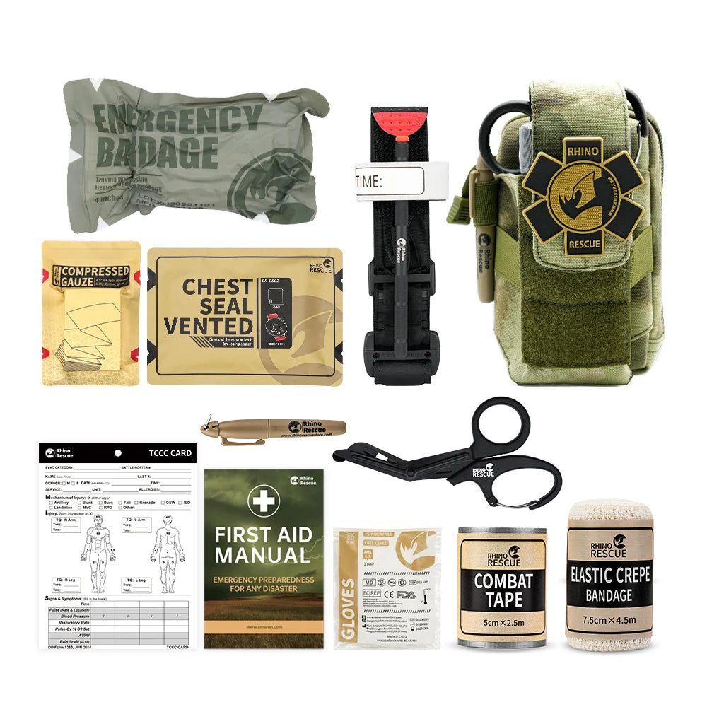 CowLost | sporting-goods-rhino-rescue-edc-ifak-survival-trauma-kit-molle-tactical-pouch |2