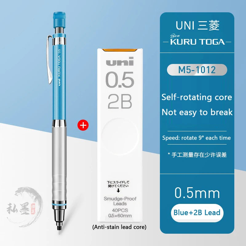CowLost | product_id-uni-kuru-toga-m5-1017-1012-0-5mm-automatic-rotating-mechanical-pencil-with-metal-grip-genuine-japan |31