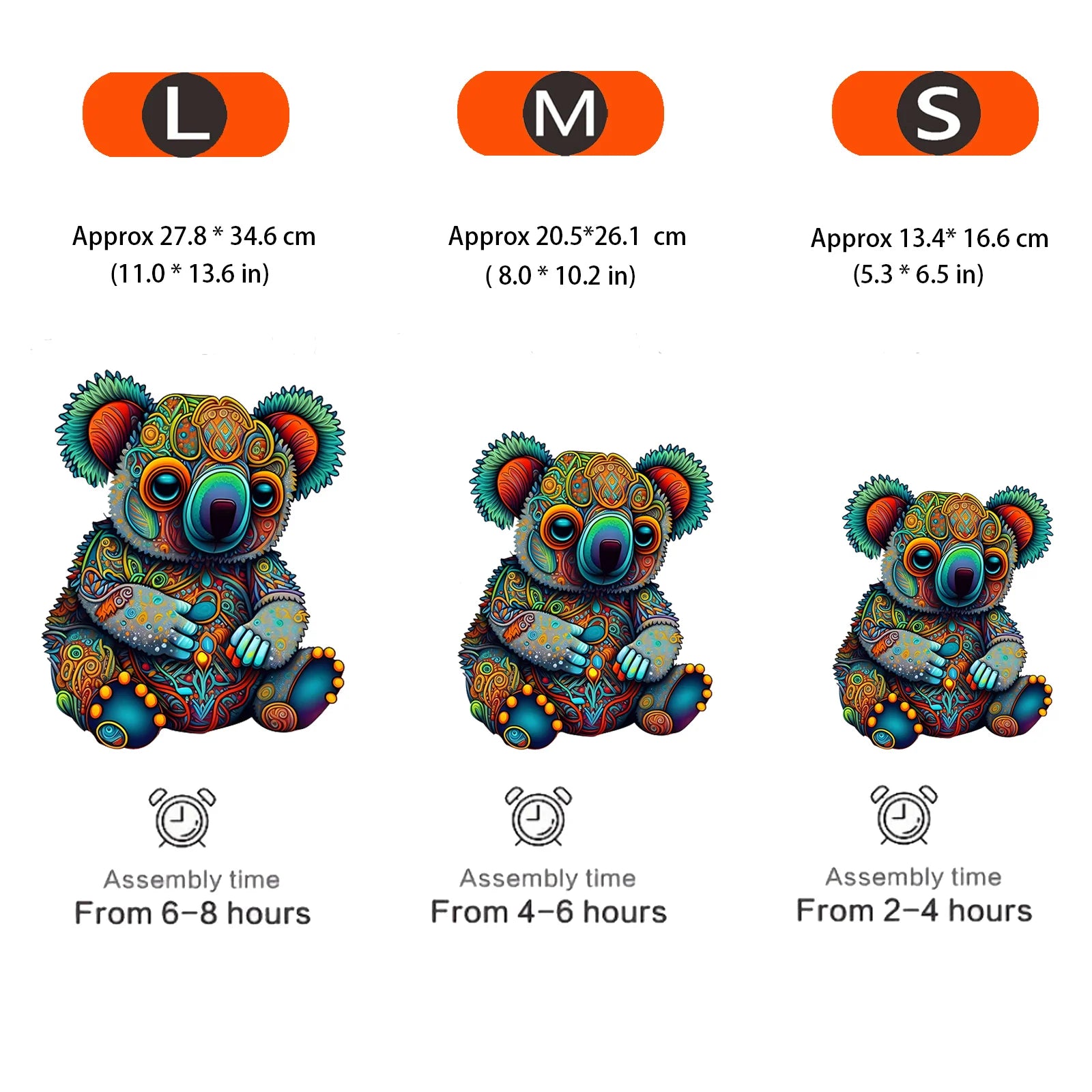 CowLost | product_id-koala-wooden-jigsaw-puzzle-irregular-animal-pattern-educational-toy-gift-for-halloween-christmas |6