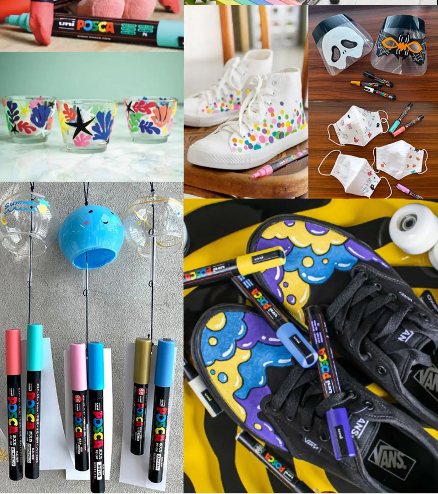 CowLost | product_id-uni-posca-waterproof-water-based-acrylic-marker-pens-8-colors-including-white-black-gold-silver |8