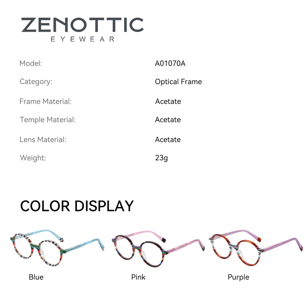CowLost | zenottic-fashion-spotted-pattern-optical-frame-unisex-acetate-glasses |4