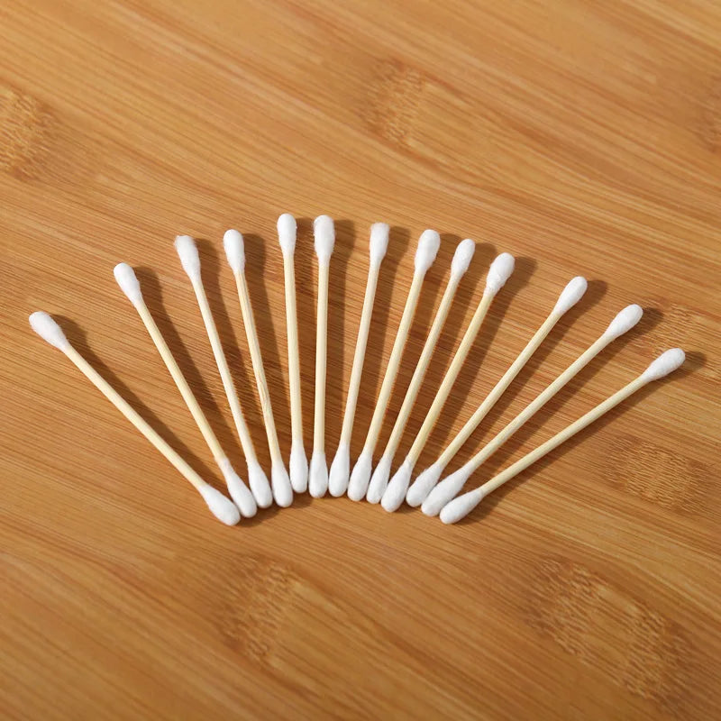 CowLost | double-head-wood-cotton-swab-women-makeup-lipstik-cotton-buds |14