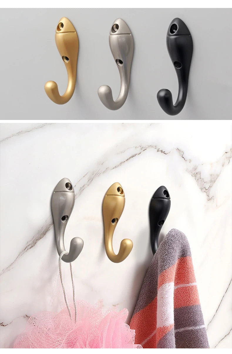 CowLost | modern-minimalist-zinc-alloy-black-clothes-hook-furniture |15
