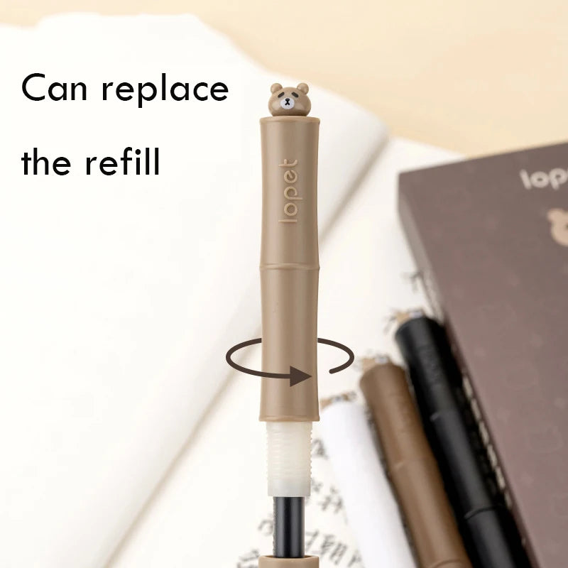 CowLost | product_id-lopet-kawaii-panda-twist-0-5mm-gel-pen-with-spinning-core-black-ink |4