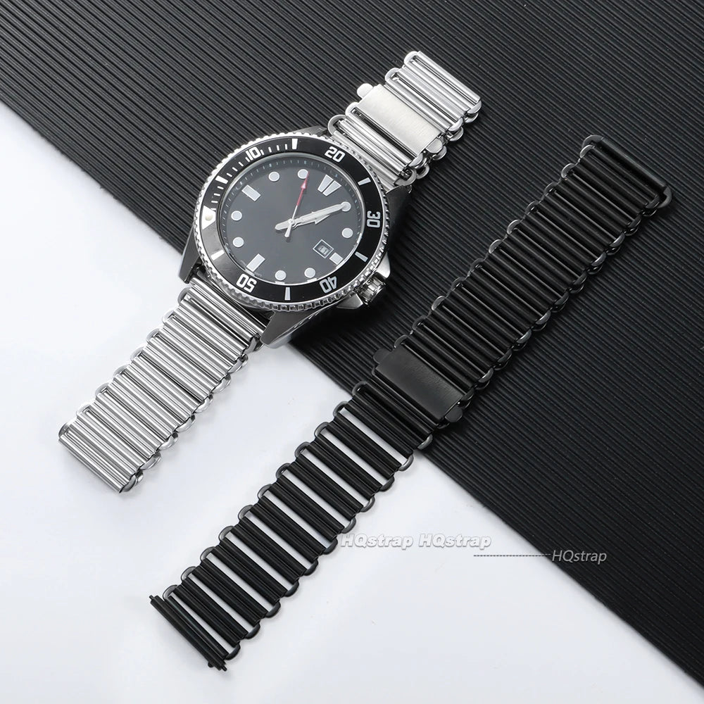 CowLost | high-quality-metal-watch-band-for-bonklip-18-20-22mm-stainless-steel-watch-strap-universal-belt-vintage-quick-release-bracelet |3