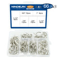CowLost | nindejin-66pcs-heavy-duty-screw-hooks-kit-carbon-steel |17