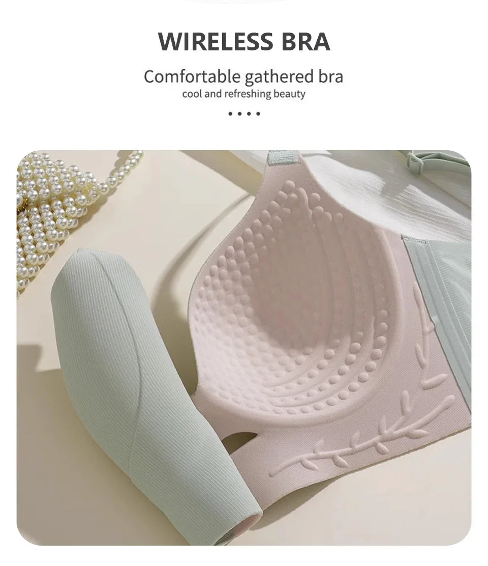 CowLost | product_id-fallsweet-plus-size-wireless-seamless-push-up-bra-with-thin-hollow-out-cups |8