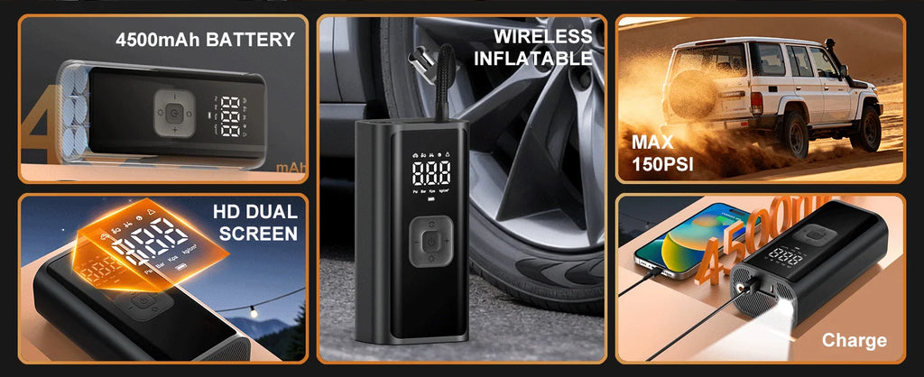 CowLost | ball-pumps-product_id-yiju-rechargeable-portable-digital-tire-inflator-for-car-bicycle-and-sports-balls |9