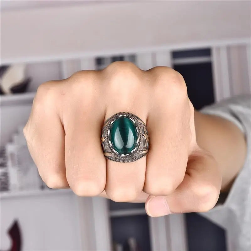 CowLost | jiayiqi-vintage-handmade-oval-rings-for-men |5