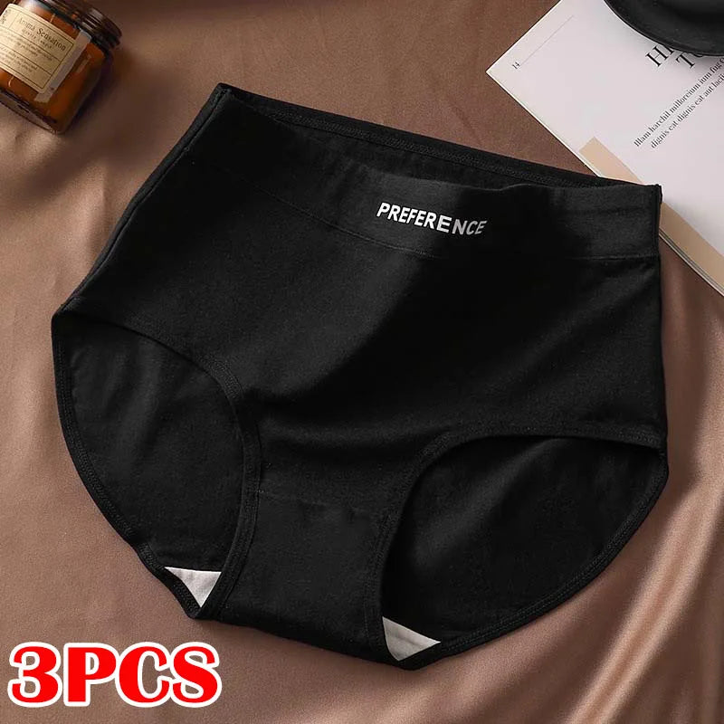 CowLost | product_id-fallsweet-3pcs-womens-large-high-waist-seamless-cotton-briefs |21