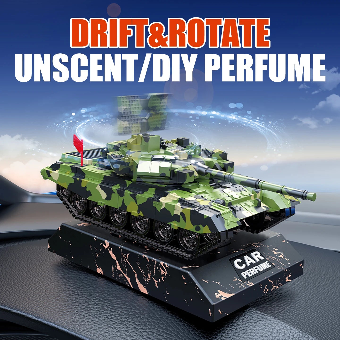 CowLost | product_id-no-perfume-diy-car-dashboard-fragrance-diffuser-drift-tank-ornament-swing-accessory |2