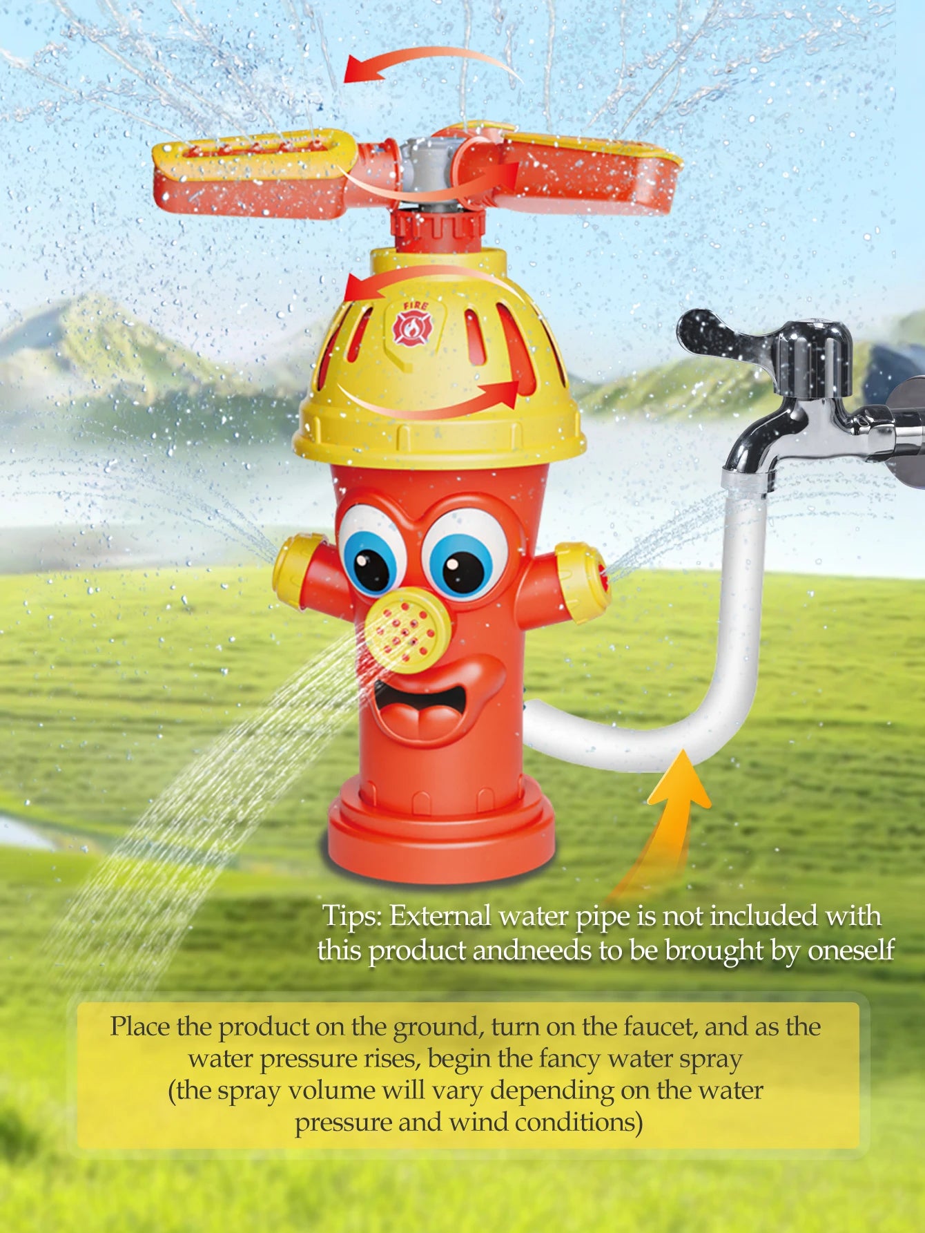 CowLost | product_id-fire-hydrant-water-spray-toy-sprinkler-set-for-kids-outdoor-garden-splash-gift |8