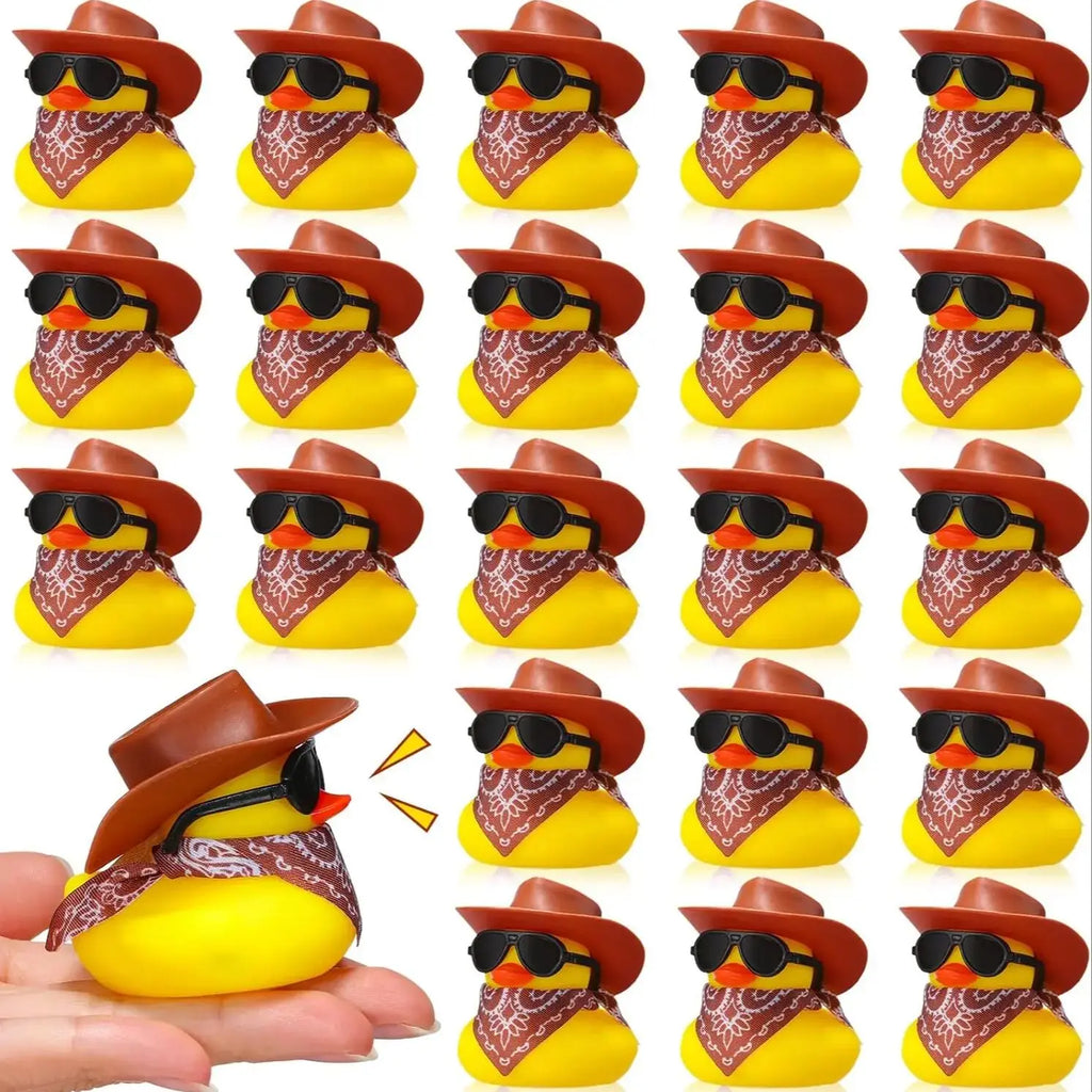 CowLost | product_id-cowboy-rubber-duck-mini-set-6-12-24-48-yellow-ducks-party-toy-for-summer-birthday-swimming-favor |6