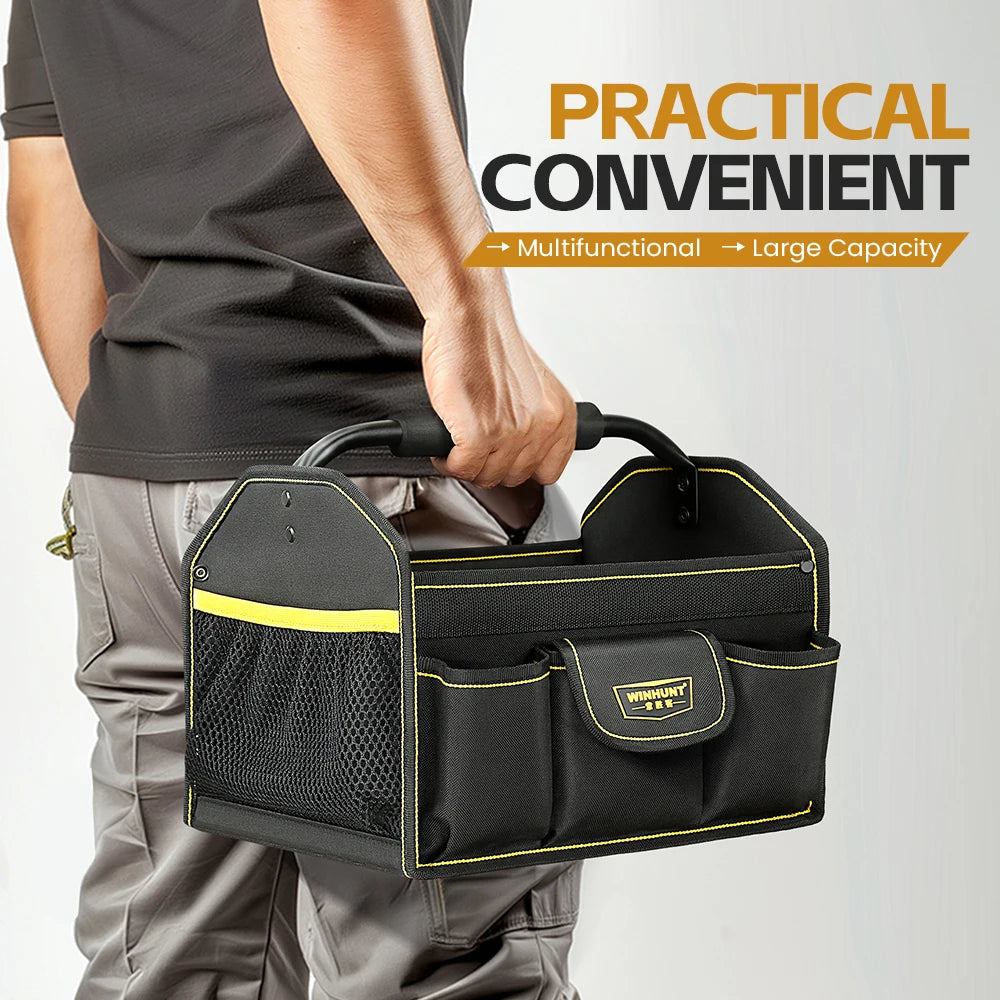 CowLost | product_id-winhunt-10-pocket-wide-mouth-heavy-duty-tool-tote-bag-for-electricians |2
