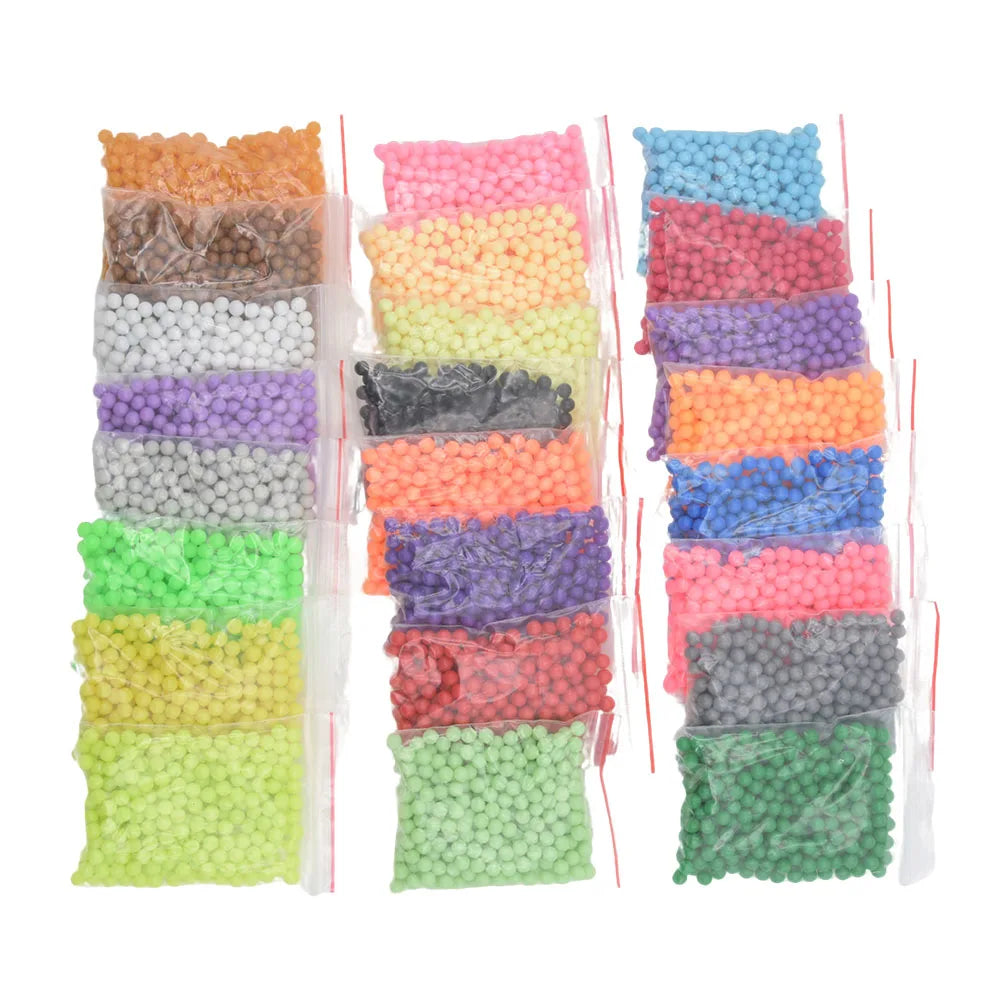 30 Color DIY Crystal Puzzle Beads Water Spray Ball 3D Magic Toy for Children