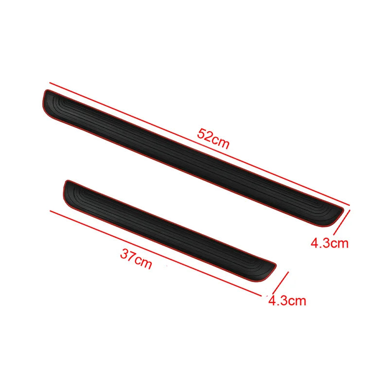 CowLost | product_id-4pcs-universal-rubber-car-door-sill-scuff-guards-anti-scratch-protectors |4