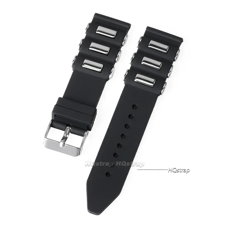 CowLost | product_id-waterproof-black-silicone-sport-watch-strap-for-seiko-smartwatch-22mm-24mm-26mm |2