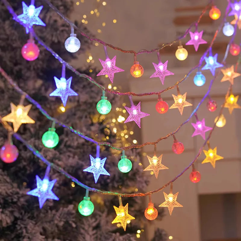CowLost | christmas-tree-skirts-product_id-battery-powered-led-crystal-ball-string-lights-waterproof-8-modes-for-outdoor-decoration |3